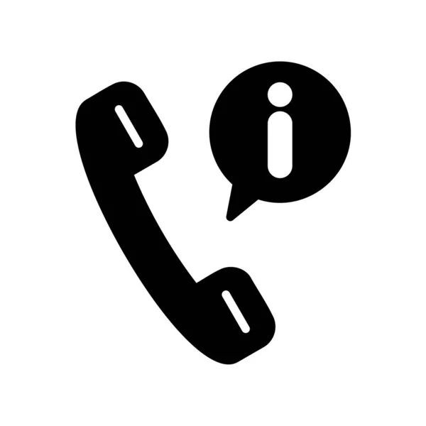 Telefone Glyph Vector Ícone Desig — Vetor de Stock