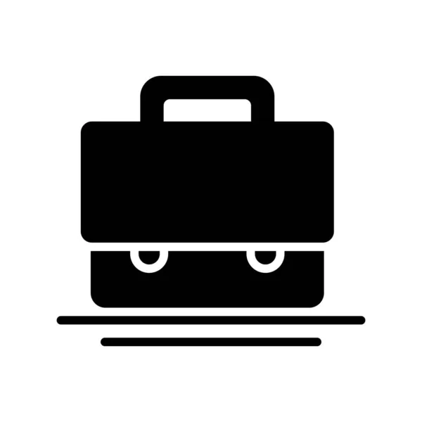 Briefcase Glyph Vector Icon Desig — ストックベクタ