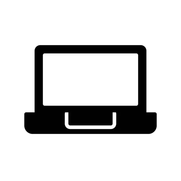 Laptop Glyph Vector Icon Desig — Stock Vector