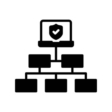 Sunucu Glyph Vektör Simgesi Tasarımı