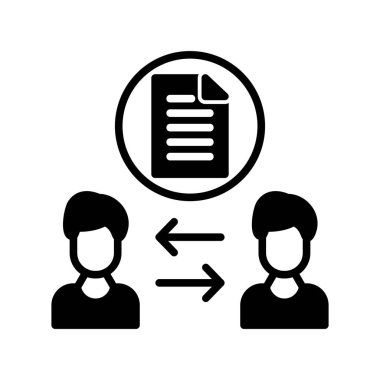 Tartışma Kabartma Vektörü Simgesi Tasarımı