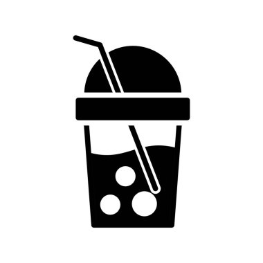 Soda Glyph Vektör Simgesi Tasarımı