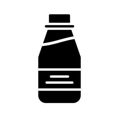 Ketçap Glyph Vektör Simgesi Tasarımı