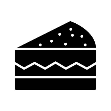 Pasta Kabartma Vektörü Simgesi Tasarımı