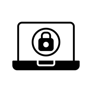 Glyph Vektör Simgesi Tasarımı Güvene Al