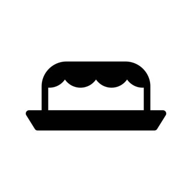 Pasta Kabartma Vektörü Simgesi Tasarımı