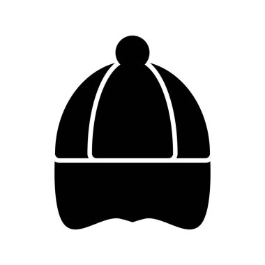 Kaptan Glyph Vektör Simgesi Tasarımı