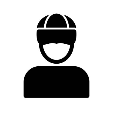  Erkek Glyph Vektör Simgesi Tasarımı