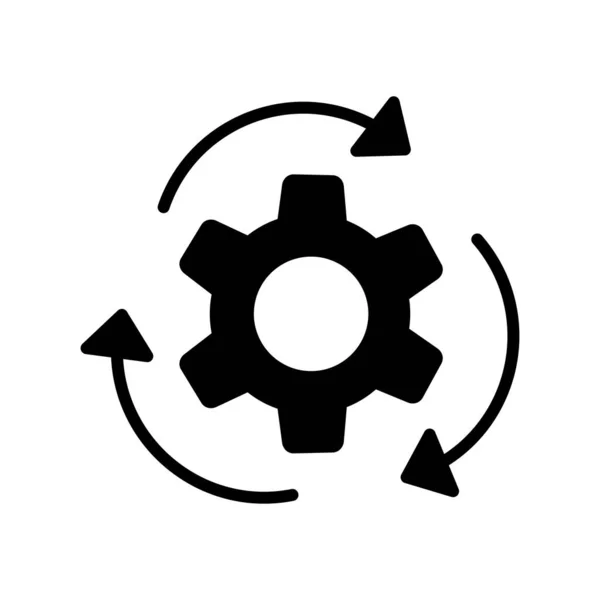 Movimiento Glifo Vector Icono Desig — Archivo Imágenes Vectoriales