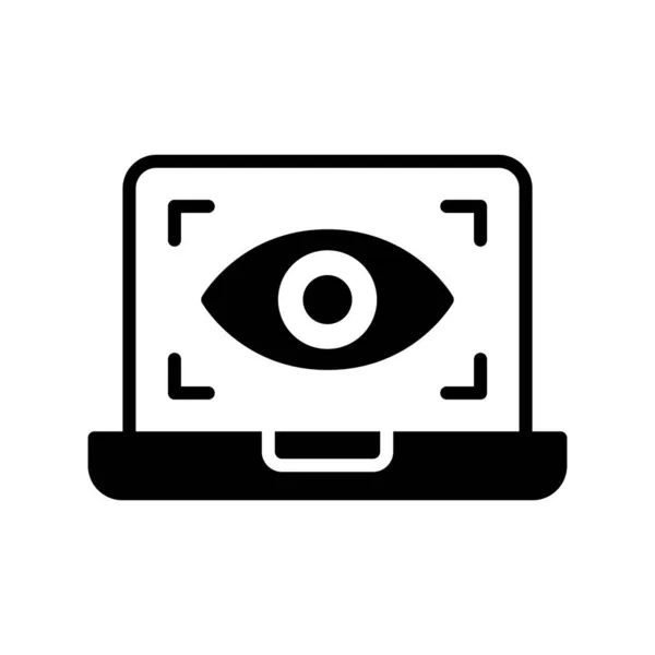 Spion Glyph Vector Icon Desig — Stockvector