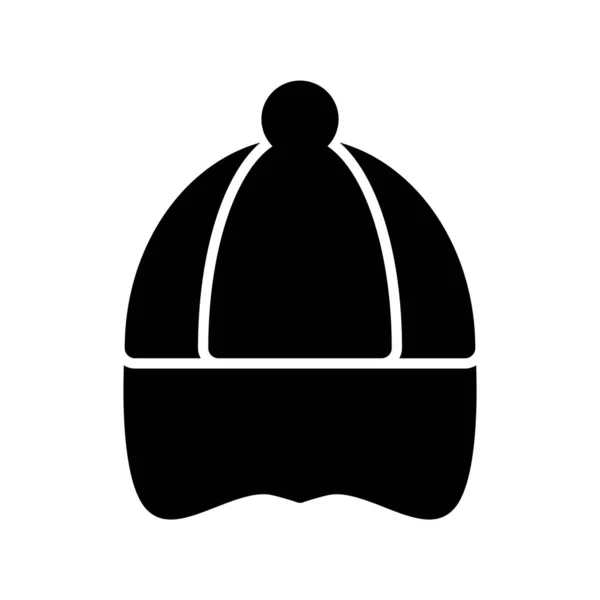 Cap Glyph Векторна Іконка Демонстрація — стоковий вектор