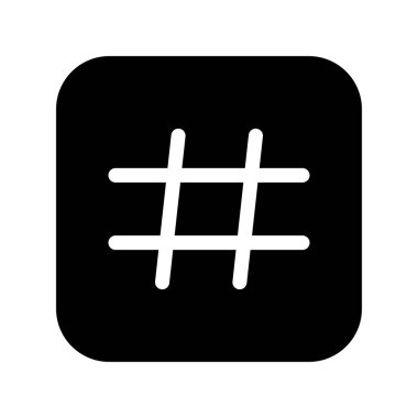 Etiket: Glyph Vektör Simgesi Tasarımı