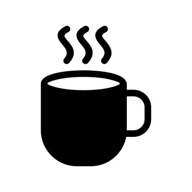  Cup Glyph Vektör Simgesi Tasarımı