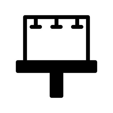 Billboard Glyph Vektör Simgesi Tasarımı