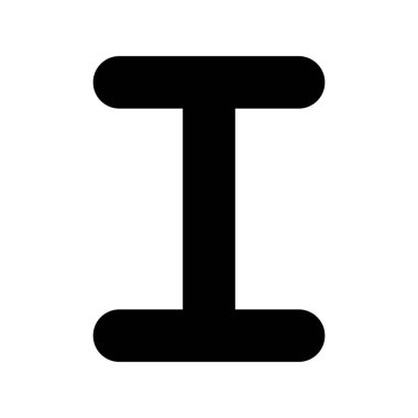 I Glyph Vektör Simgesi Tasarımı