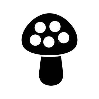  Mantar Kabartma Vektör Simgesi Tasarımı