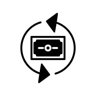 Glyph Vektör Simgesi Tasarımı Tazele