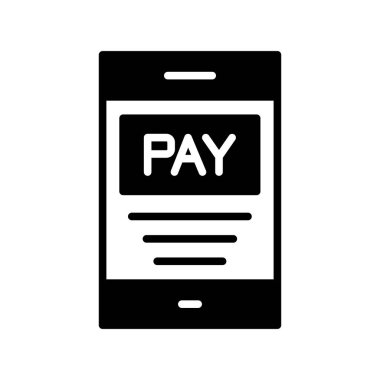 Glyph Vektör Simgesi Tasarımı Öde