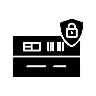 Glyph Vektör Simgesi Tasarımı Kilitle