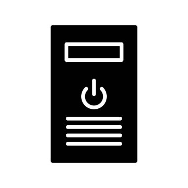 Masaüstü Glyph Vektör Simgesi Tasarımı