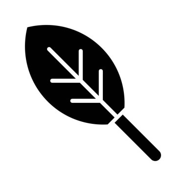 Yaprak Kabartma Vektörü Simgesi Tasarımı