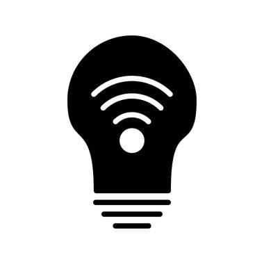 Ampul Kabartma Vektör Simgesi Tasarımı