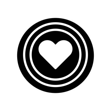 Hedef Glyph Vektör Simgesi Tasarımı