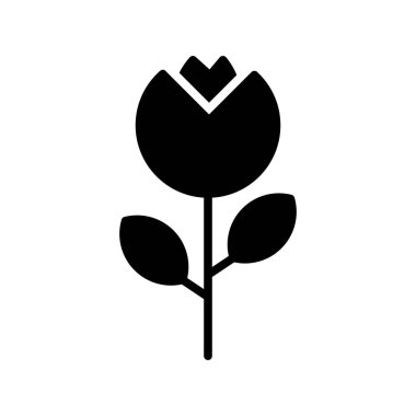 Çiçek Kabartma Vektörü Simgesi Tasarımı