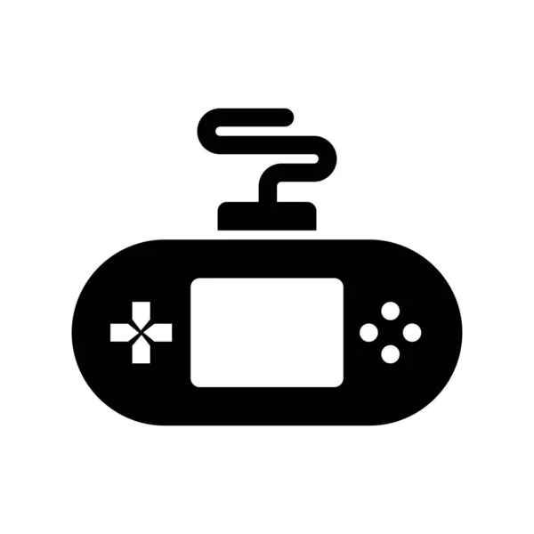 Game Console Glyph矢量图标设计 — 图库矢量图片