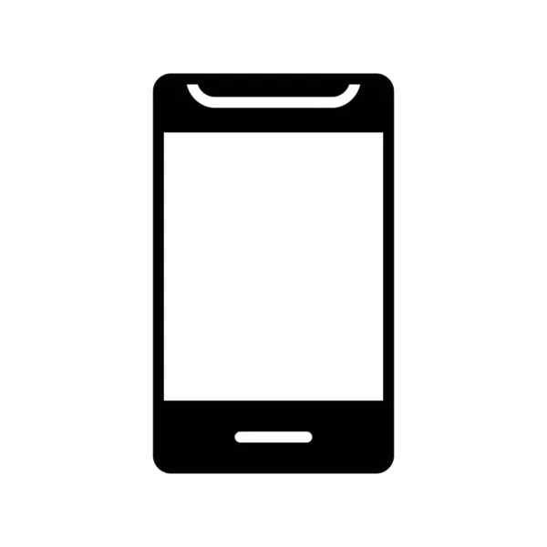 Mobile Glyph Vector Icon Desig — Stock Vector