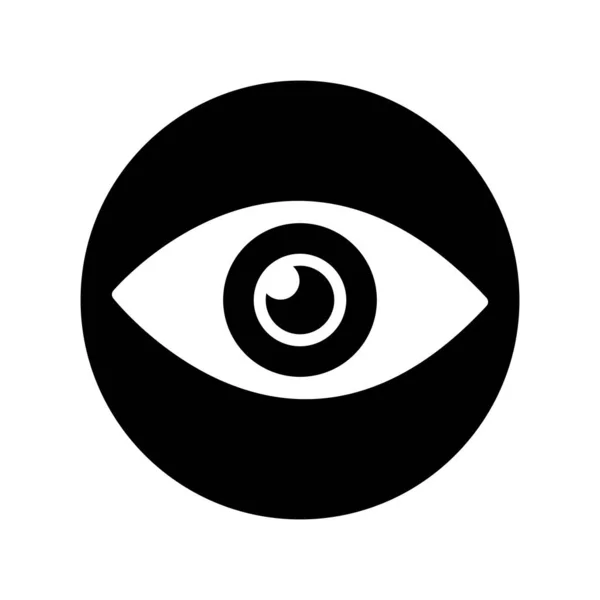 Eye Glyph Vector Icon Desig — Stockvektor