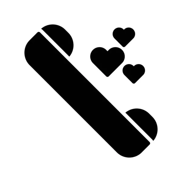 Communication Glyph Vector Icon Desig — ストックベクタ