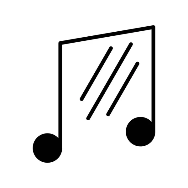 Musik Glyph Vector Icon Desig — Stockvektor