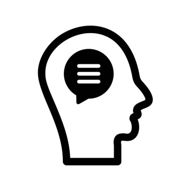 Glyph Vektör Simgesi Tasarımı Konuş