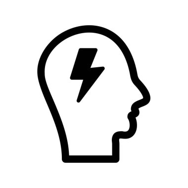 Flash Glyph Vektör Simgesi Tasarımı