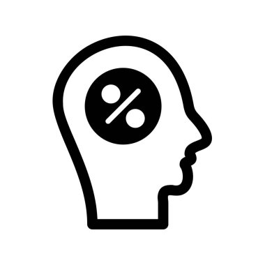 İndirimli Glyph Vektör Simgesi Tasarımı