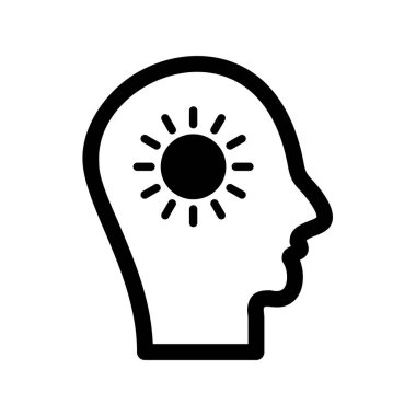 Güneş Kabartma Vektörü Simgesi Tasarımı