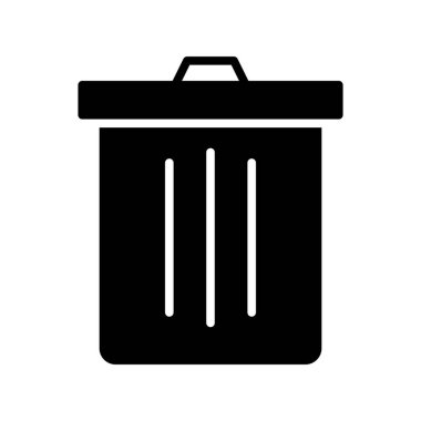 Bin Glyph Vektör Simgesi Tasarımı