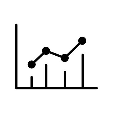 Grafik Grafiği Vektör Simgesi Tasarımı
