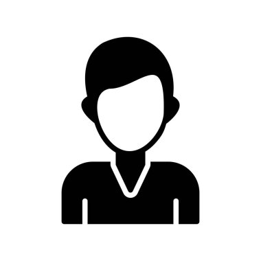  Kullanıcı Glyph Vektör Simgesi Tasarımı