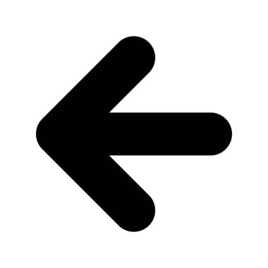 Sol Glyph Vektör Simgesi Tasarımı