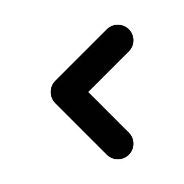 Sol Glyph Vektör Simgesi Tasarımı