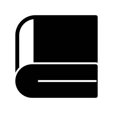  Kitap Glyph Vektör Simgesi Tasarımı