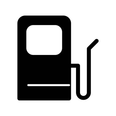  Gas Glyph Vektör Simgesi Tasarımı