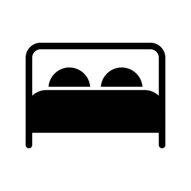 Yatak Kabartma Vektör Simgesi Tasarımı