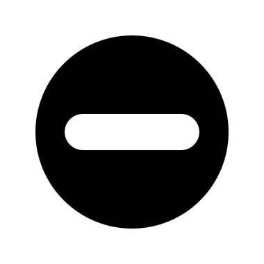 Eksi Glyph Vektör Simgesi Tasarımı