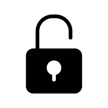 Glyph Vektör Simgesi Tasarımı Kilidini Aç