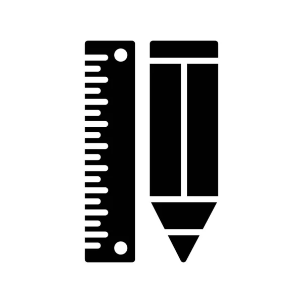 Penna Glyph Vector Icon Desig — Stock vektor