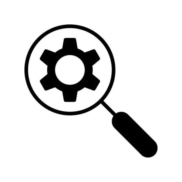 Wyszukiwanie Glyph Vector Icon Desig — Wektor stockowy