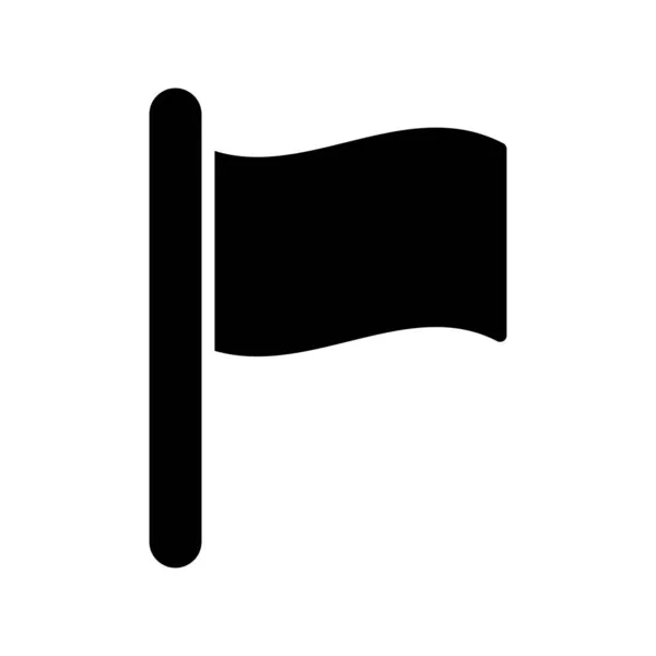 Bandiera Glyph Icona Vettoriale Desig — Vettoriale Stock